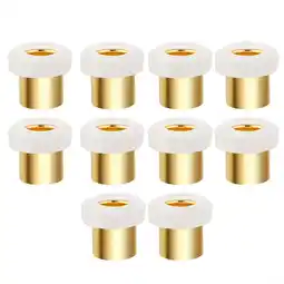 Walmart Aceovo 10PCS G1/2 Copper Core Triangular Valve Sealing Ring Anti-leakage Gasket Gold offer