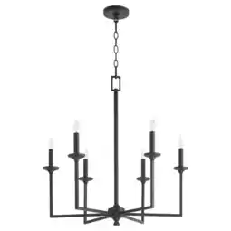 Walmart Quorum International 6005-6 Eldorado 6 Light 27 Wide Taper Candle Style Chandelier offer