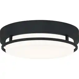 Walmart Quoizel Hale Integrated LED Earth Black Flush Mount offer