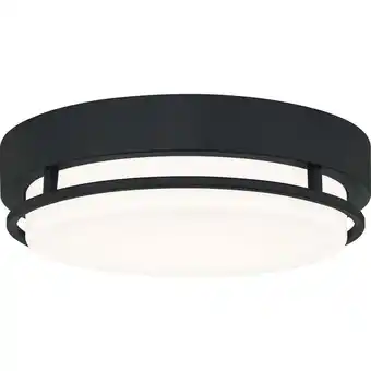 Walmart Quoizel Hale Integrated LED Earth Black Flush Mount offer