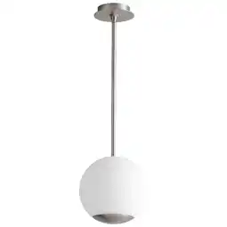 Walmart 10 Inch 11W 1 Led Pendant-Satin Nickel Finish Oxygen Lighting 3-690-24 offer