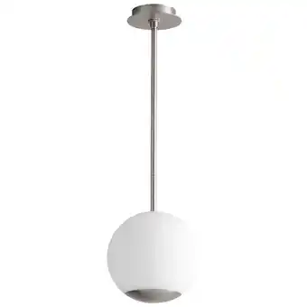 Walmart 10 Inch 11W 1 Led Pendant-Satin Nickel Finish Oxygen Lighting 3-690-24 offer