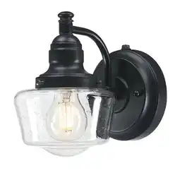 Walmart Westinghouse Lighting 6121200 Eddystone Outdoor Wall Fixture with Dusk to Dawn Sensor, Matte Black offer