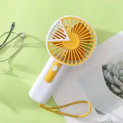 Walmart Fanshiluo Summer Cool Splicing Color USB Charging Small Fan Outdoor Portable Mini Fan offer