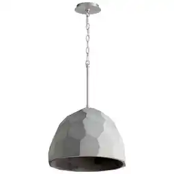 Walmart 1 Light Pendant-Satin Nickel/Gray Finish -Traditional Installation Oxygen Lighting 3-663-1624 offer