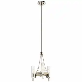 Walmart Kichler 44286 Telan 3 Light 15 Wide Mini Chandelier - White offer