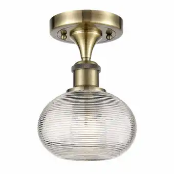 Walmart Innovations Lighting - Ithaca - 1 Light Semi-Flush Mount In Industrial offer