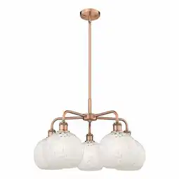 Walmart Innovations Lighting - White Mouchette - 5 Light Stem Hung Chandelier In Modern offer