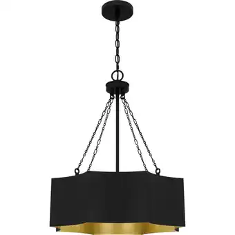 Walmart Quoizel Qp6755 Zyler 4 Light 20 Wide Pendant - Black offer