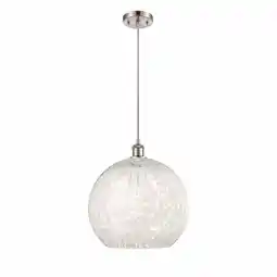 Walmart Innovations Lighting 516-1P-17-14 White Mouchette Pendant White Mouchette 14 Wide offer