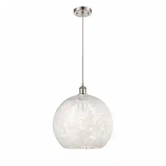 Walmart Innovations Lighting 516-1P-17-14 White Mouchette Pendant White Mouchette 14 Wide offer