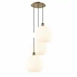 Walmart Innovations Lighting 113B-3P-39-19 White Venetian Pendant White Venetian 3 Light 19 Wide offer