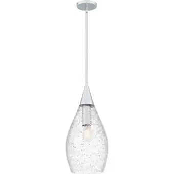 Walmart Quoizel Spruce 1-Light Polished Chrome Pendant Light offer