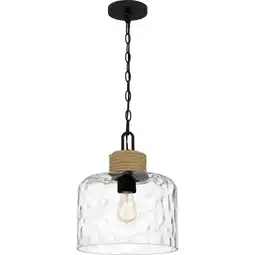 Walmart Quoizel Baltic 1-Light Matte Black Mini Pendant - Matte Black offer