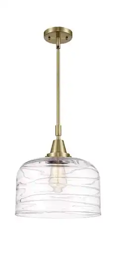 Walmart Innovations Lighting 447-1S X-Large Bell Bell Mini Pendant - Brushed Brass / Clear Deco offer