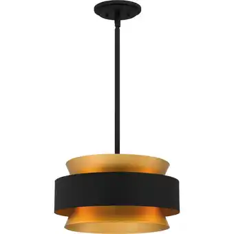 Walmart Quoizel Pendant 3-Light in Earth Black offer