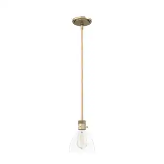 Walmart Hunter 6 inch Van Nuys Alturas Gold 1 Light Mini Pendant Ceiling Light Fixture offer