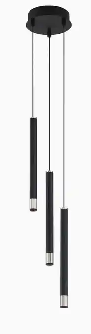 Walmart P5400-691-L-George Kovacs Lighting-Wand - 15W 3 LED Pendant-13.75 Inches Tall and 7 Inches Wide offer