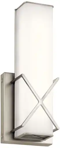 Walmart Kichler 45656Led Trinsic 12 Tall Led Ada Bathroom Sconce - Nickel offer