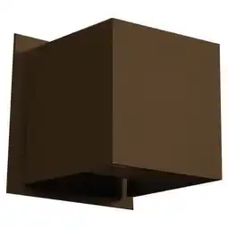 Walmart Access Lighting 20399LEDMG-BRZ Square LED Wall Sconce Light, Bronze Finish offer