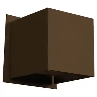 Walmart Access Lighting 20399LEDMG-BRZ Square LED Wall Sconce Light, Bronze Finish offer