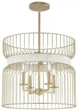 Walmart Minka Lavery 3394 Park Slope 4 Light 20 Wide Multi Light Pendant - Nouveau Gold offer