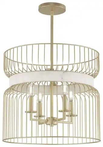 Walmart Minka Lavery 3394 Park Slope 4 Light 20 Wide Multi Light Pendant - Nouveau Gold offer