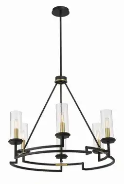 Walmart Minka Lavery 3206 Hillstone 6 Light 30 Wide Pillar Candle Style Chandelier - Sand Coal offer