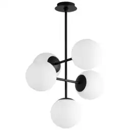 Walmart 3-681-15-Oxygen Lighting-Nebula - 21.75 Inch 30W 5 LED Pendant-Black Finish offer