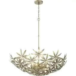 Walmart Minka Lavery 2148 Flower Child 5 Light 30 Wide Bowl Pendant - Ambry Gold offer