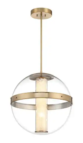 Walmart Minka Lavery 3886-L Divinely 21 Wide Led Crystal Pendant - Celeste Brass offer