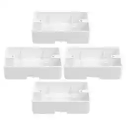 Walmart 4 Pcs Outlet Receptacle Protector Surface Mount White offer