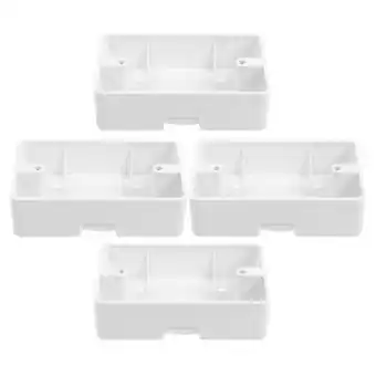 Walmart 4 Pcs Outlet Receptacle Protector Surface Mount White offer