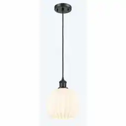 Walmart Innovations Lighting 516-1P-10-8 White Venetian Pendant White Venetian 8 Wide Suspension offer