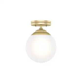 Walmart Hunter Fans - Hepburn 1-Light Globe Flush Mount in Casual Style-7.9 Inches Wide offer