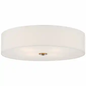 Walmart Access Lighting 64064LEDDLP-ABB-WH Mid Town LED Flush Mount Ceiling Light, Antique Brushed Brass offer