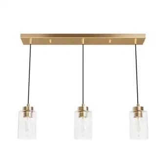 Walmart Hunter 13069 Hartland 3 Light 5 Wide Linear Pendant - Alturas Gold offer