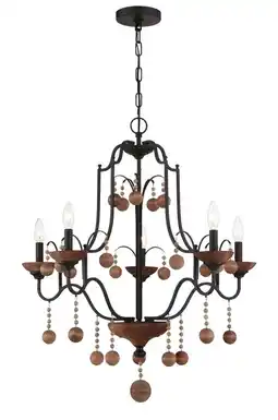 Walmart Minka Lavery 2665 Colonial Charm 5 Light 28 Wide Taper Candle Style Chandelier - Old offer