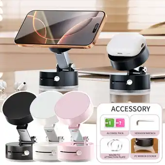 Walmart Portable Vacuum Magnetic Cell Phone Holder, Magnetic Car Phone Holder Stand, Suction Cup Phone Mount offer