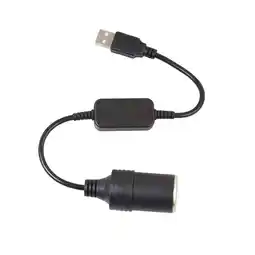 Walmart Converter Adapter Wired 5V USB Port To 12V Car Socket Power Cord Cable Connector offer