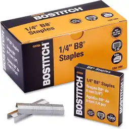 Walmart Bostitch B8 PowerCrown Chisel Point Staples, 10,000 per Box offer