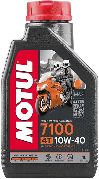 Walmart Motul 7100 4T 10W-40 Synthetic Oil 1 Liter (104091) offer