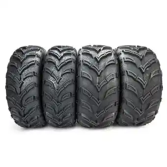 Walmart Ktaxon Set of 4 6PR All Terrain ATV UTV Tires, 25x8-12 Front & 25x10-12 Rear, Tubeless offer