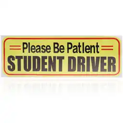 Walmart Student Driver Sticker Reflective Student Driver Sticker Reusable Safety Sign offer