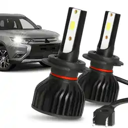 Walmart For 2014-2019 Mitsubishi Outlander 2015 2016 2017 2018 LED Headlight Bulbs Low Beam Set offer