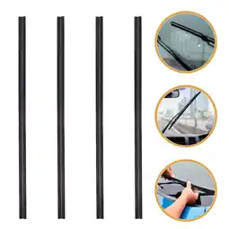 Walmart DIAEDGE 4pcs Window Wiper Strip Replacement Wiper Blade Refill Wiper Rubber Blade Insert offer