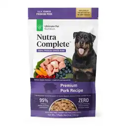 Walmart Ultimate Pet Nutrition Nutra Complete Premium Pork Freeze-Dried Raw Dog Food 5 oz offer