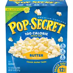 Walmart Pop Secret Microwave Popcorn, 100 Calorie Butter Flavor, 1.1 oz Snack Bags, 12 Ct offer