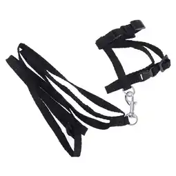 Walmart Pet Cat Harness Traction Rope Cat Nylon Collar Leash Pet Kitten Supplies Accessories (Black) offer