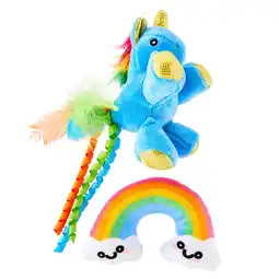 Walmart Vibrant Life Unicorn Rainbow Cat Toy, 2 Pieces offer